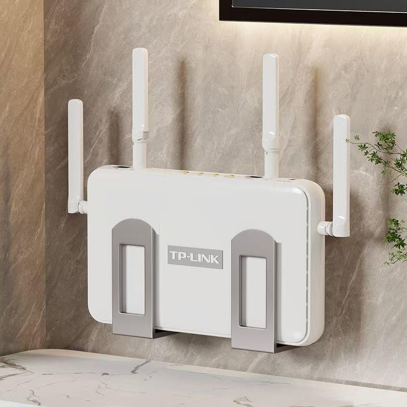 Wall Mount WiFi Router Shelf Set Cable Free Router Holder & Set Top Box Storage