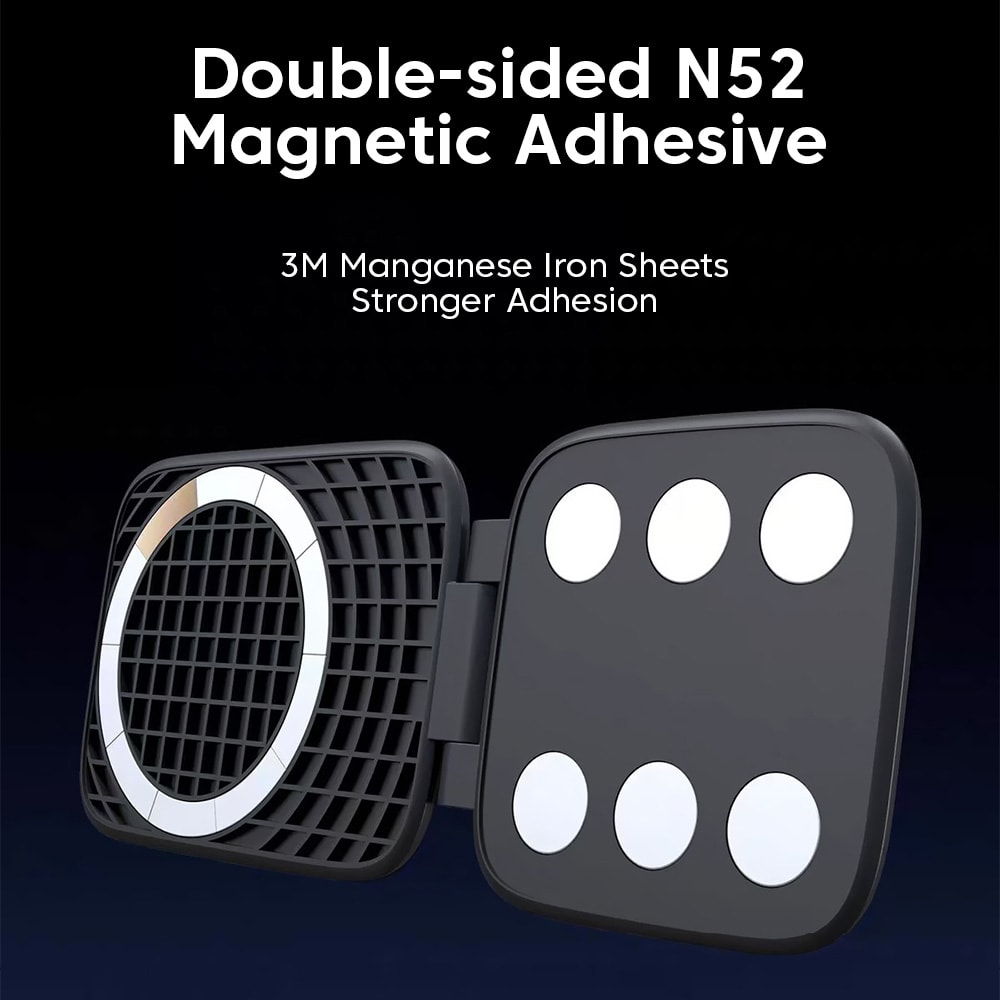 MagFold Ultra Slim Magnetic Car Phone Mount For Dashboard Navigation 4