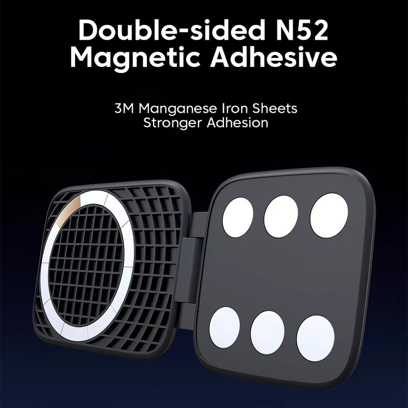 MagFold Ultra Slim Magnetic Car Phone Mount For Dashboard Navigation 4