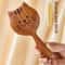 Sandalwood Scalp Massage Comb & Gua Sha Therapy Brush for Hair Growth and Relaxation