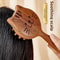 Sandalwood Scalp Massage Comb & Gua Sha Therapy Brush for Hair Growth and Relaxation