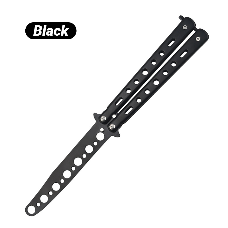 Professional Steel Butterfly Knife Trainer Portable Folding Practice Butterfly Knife For Martial Ar 5