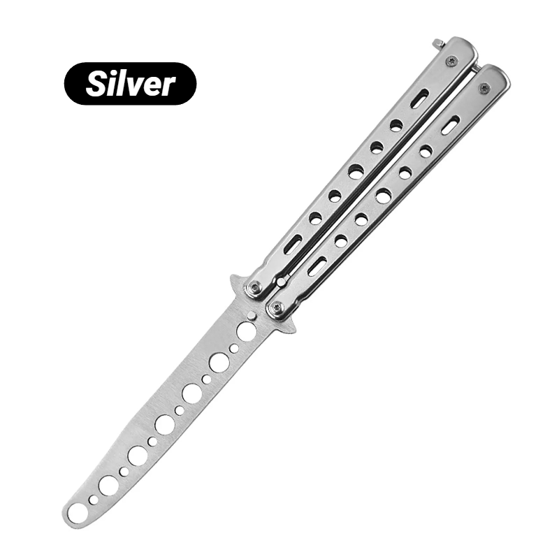 Professional Steel Butterfly Knife Trainer Portable Folding Practice Butterfly Knife For Martial Ar 6