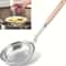 Fine Mesh Stainless Steel Skimmer Spoon with Wooden Handle for Pasta, Frying & Grease Filtering