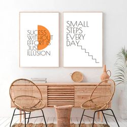 Office Wall Art Office Prints Set of 2 Office Wall Decor Office Poster Motivational Quotes Poster Inspirational Quotes