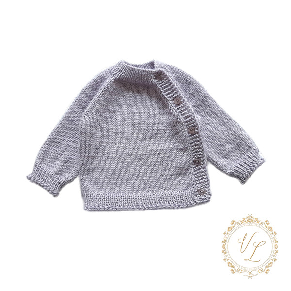 Baby Cardigan Knitting Pattern, Newborn Clothes Pattern, Beginner Knitting Pattern.jpg