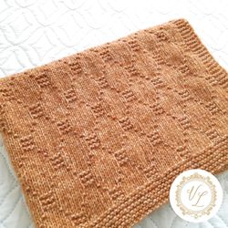 Blanket Knitting Pattern | Baby Blanket | PDF Knitting Pattern | Beginner Knitting Pattern | Step-by-Step Pattern | V81