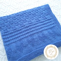 Blanket Knitting Pattern | Step-by-Step Knitting Pattern Blanket | V78