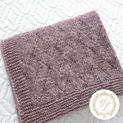 Step-by-Step Knitting Pattern Blanket | Blanket Knitting Pattern | PDF Knitting Pattern | V87