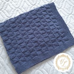 Step-by-Step Knitting Pattern Baby Blanket | V101