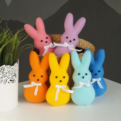 Bunny Ornament, Bunny Toys, Easter Decorations for Kids Easter Basket, Felt Ornaments, Felt Animals, Spring Decor