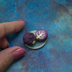 Miniature red cabbage set | Miniature food | Dollhouse miniature