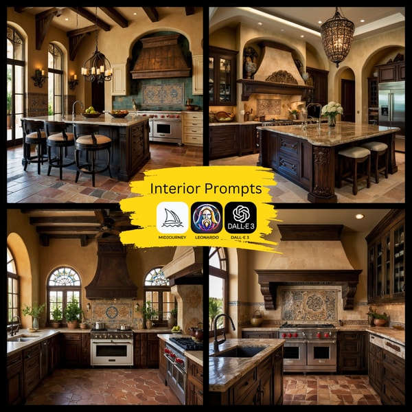 Best Midjourney kitchens prompt, Leonardo kitchens Interior - Inspire ...