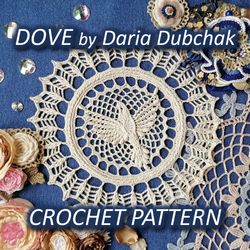 Dove doily crochet pattern