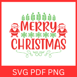Merry Christmas Svg, Christmas SVG, Happy Holidays SVG, Winter SVG, Merry Christmas Saying, Christmas Clip Art