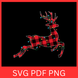 reindeer lights svg, christmas svg, reindeer svg, light svg, merry christmas svg, reindeer clipart, cute reindeer svg