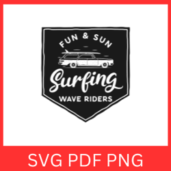 Surfing Wave Riders Svg, Surf Waves Svg, Surf Design Svg, Wave Vector Svg, Ride The Wave Svg, Surfer Clipart Silhouette