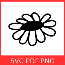 Daisy Svg, Flower Svg, Floral SVG, Spring Svg, Daisy Flower Clipart, Daisy Silhouette, Wildflower Svg