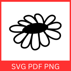 daisy svg, flower svg, floral svg, spring svg, daisy flower clipart, daisy silhouette, wildflower svg
