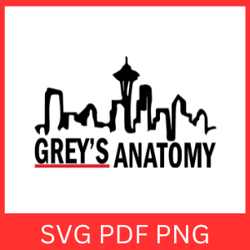Grey's Anatomy SVG, Grey's Svg, Anatomy Svg, Grey's Svg, Tv Show Svg, Hospital Svg, Skyline Svg