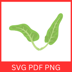 spinach leaves svg, spinach svg, vegan svg, vegetarian svg, leaf svg, green svg