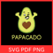 Papacado Svg Cute Avocado Svg Funny Fathers Day Svg Cute Fun Avocados Clipart Svg Happy Avocado Cute Avocado 0