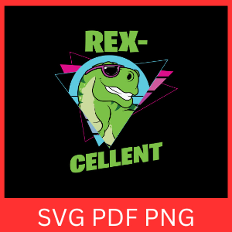 Dinosaur Rex Cellent Svg Rex Cellent Svg Cute Trex Svg Easter Svg Dino Trex Clipart Dinosaur Svg 0