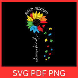 autish awareness choosekind svg, autism awareness svg, autism sunflower svg, choosekind svg, autism svg, puzzle svg