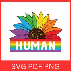 rainbow sunflower human svg, human svg, rainbow svg, sunflower clipart svg, half sunflower svg, colorful sunflower svg