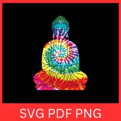 buddha tie dye svg, colorful tie dye svg, yoga spiritual svg, zen svg, buddha clipart svg, gautama buddha svg