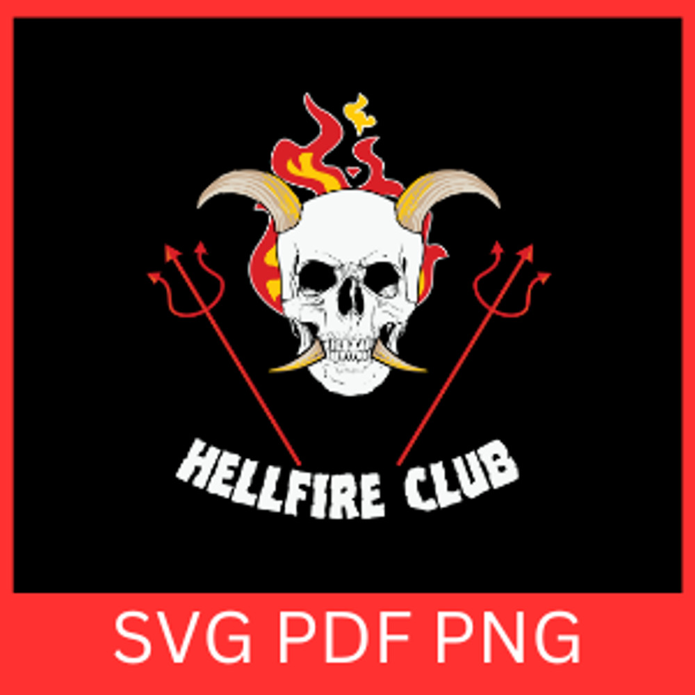 Hellfire Club Svg Skull Svg Skeleton Svg Flaming Skull SVG Scary Skeleton Head Clipart Svg Fire Sku 0