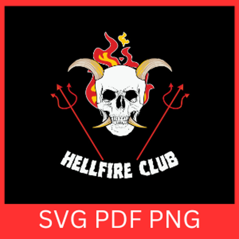 Hellfire Club Svg Skull Svg Skeleton Svg Flaming Skull SVG Scary Skeleton Head Clipart Svg Fire Sku 0