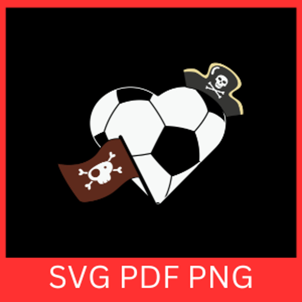 Pirates Heart Football Svg Pirate Svg Pirate Hat Svg Pirate Clipart Svg Pirate Svg Pirate Flag SVGS 0