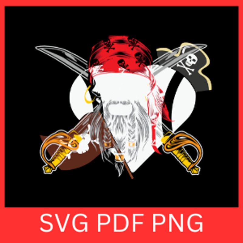 Pirate Skull Clipart Svg Halloween Pirate Svg Pirate Vector Svg Pirate Hat Svg Crossbones SVG Pirat 0