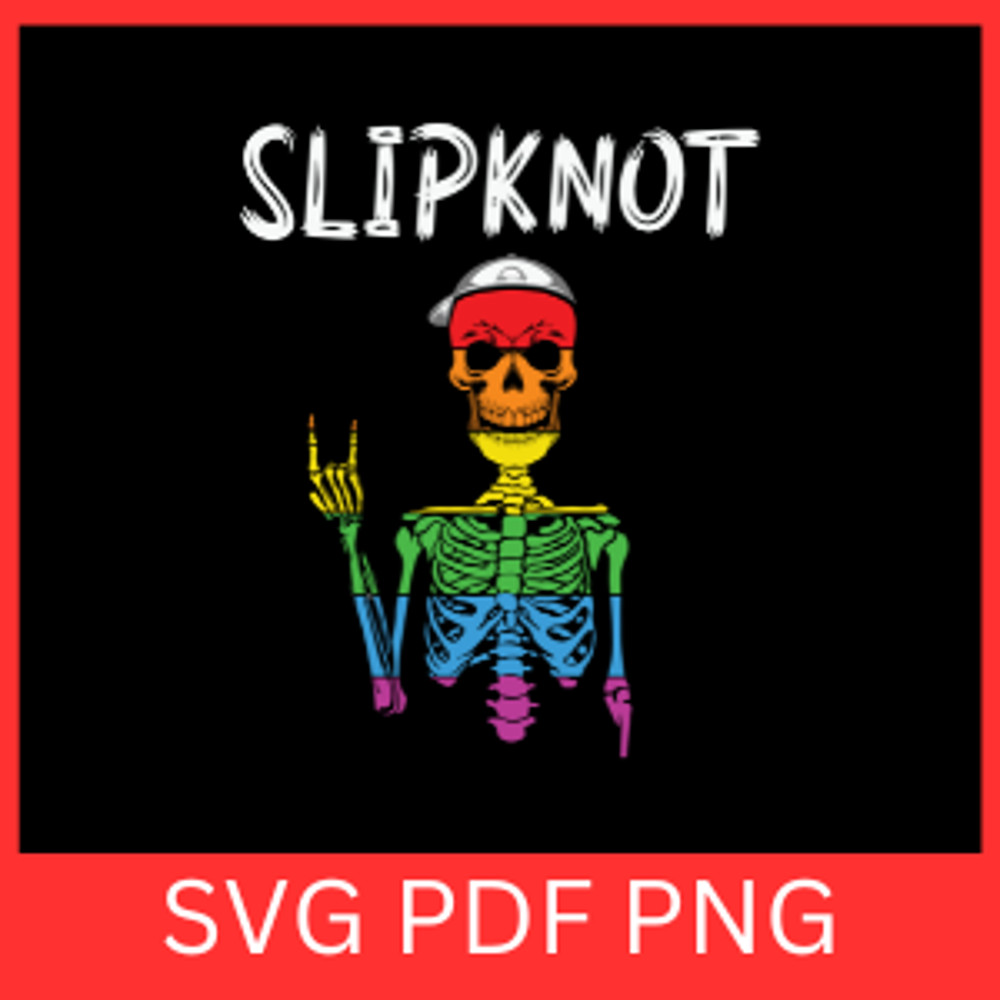 Slipknot Cool Skull Svg Skeleton Rock Hand Sign Svg Rocker Skull Svg Cool Skull Svg Snapback Hat Sk 0