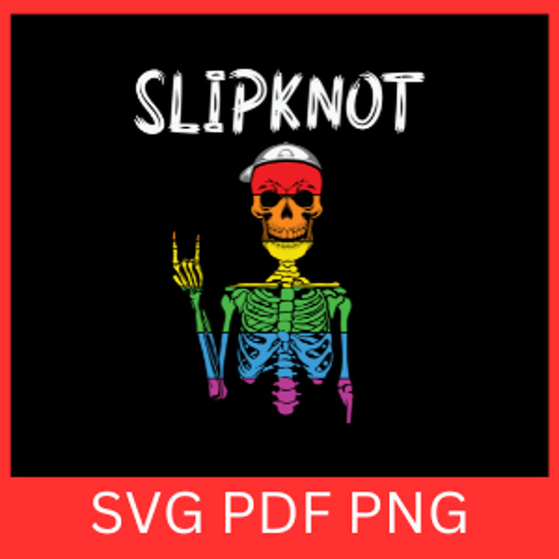 Slipknot Cool Skull Svg Skeleton Rock Hand Sign Svg Rocker Skull Svg Cool Skull Svg Snapback Hat Sk 0