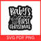 Babys First Christmas Svg Baby First Christmas Clipart SvgChristmas Design Xmas Svg Holiday SVG 0