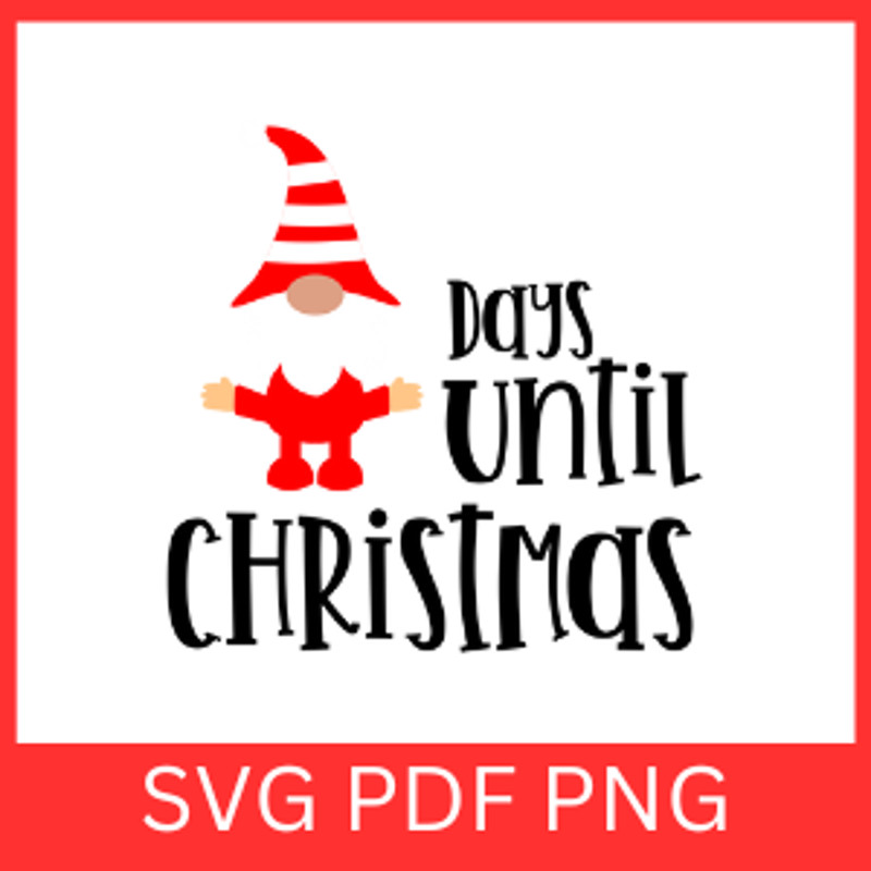 Days Until Christmas Svg Design Santa Vector Svg Countdown Christmas Svg Merry Christmas Png Christ 0