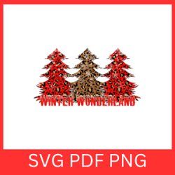 winter wonderland svg, christmas svg, winter svg, snowflakes svg, merry christmas svg, buffalo plaid christmas tree svg