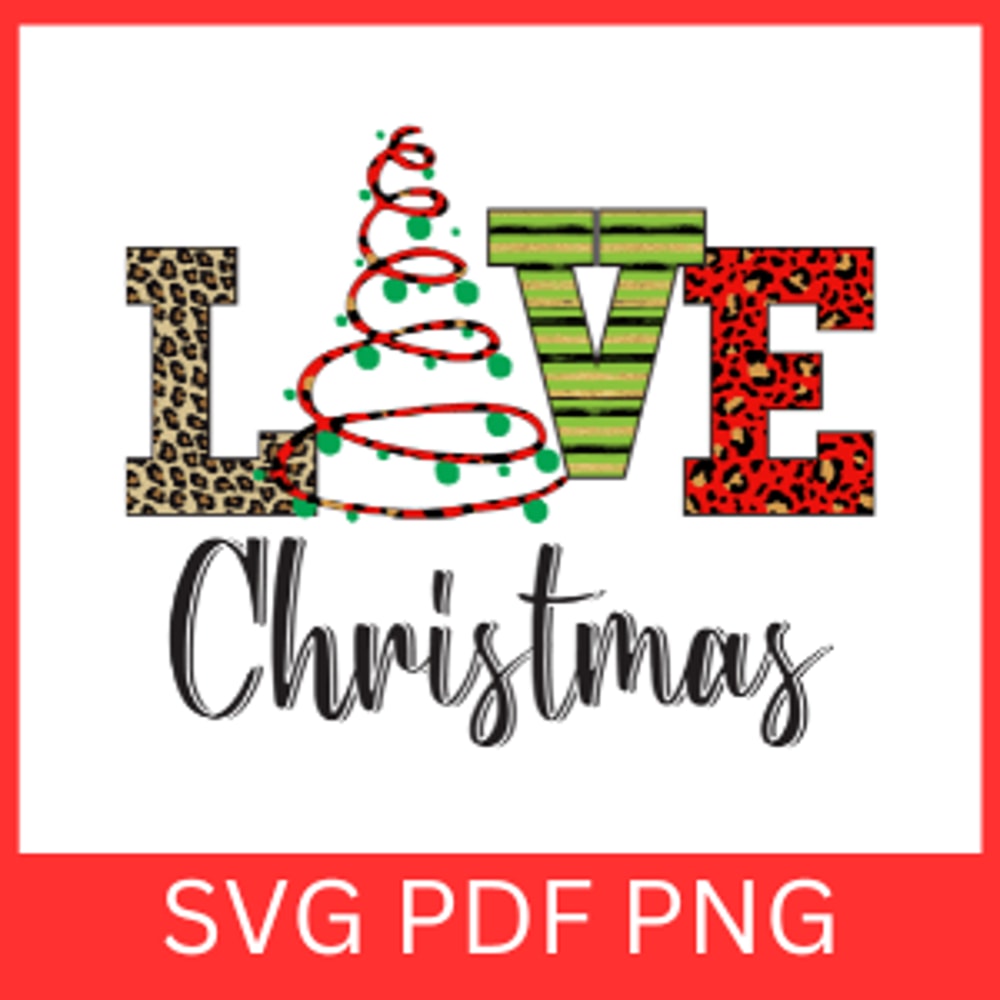 Love Christmas Svg Christmas Vector SVG Love Svg Santa Love Svg Merry Christmas Saying Svg Christma 0