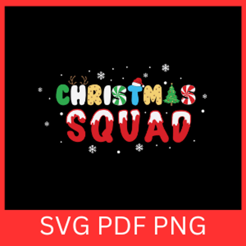 Christmas Squad SVG Buffalo Plaid SVG Winter Holiday SVG Squad Svg Christmas Svg Xmas Svg Christmas 0