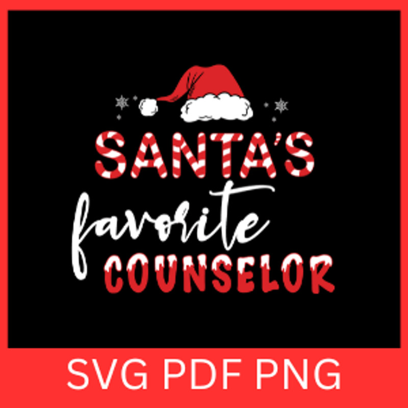Santas Favourite Counselor Svg Counselor Santa Svg Christmas Counselor Svg Favourite Counselor Svg  0
