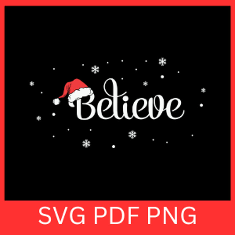 Believe Svg Christmas Svg Clipart Xmas SvgChristmas Believe Svg Christmas Party SvgChristmas Star S 0