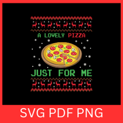 a lovely pizza just for me svg, home alone inspired svg, christmas design svg, just for me svg, merry chrustmas svg