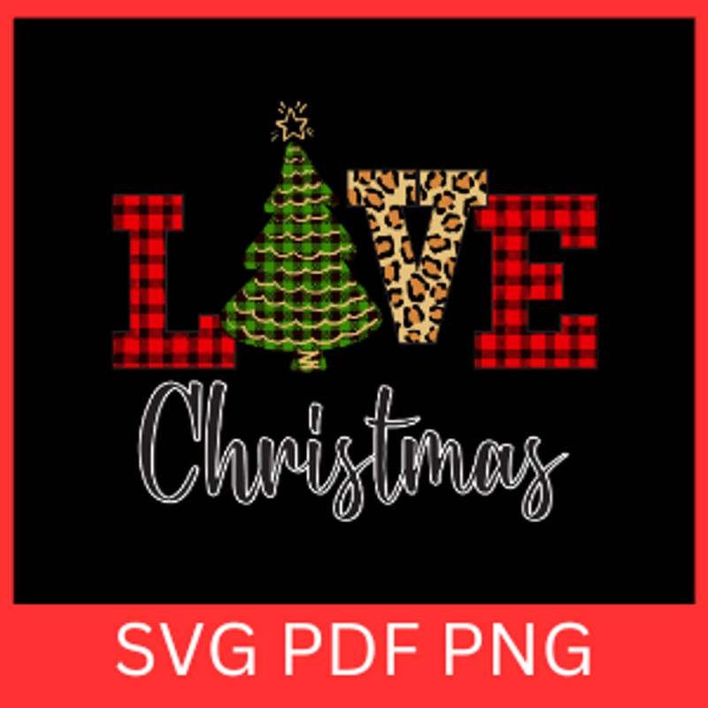 Live Chritmas Svg Christmas Tree Svg Christmas SvgLeopard Christmas Tree SVG Xmas Tree SvgMerry Chr 0