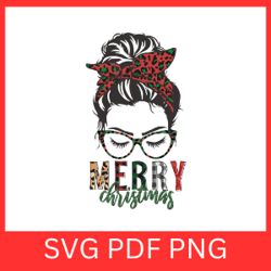 christmas messy bun vector svg, merry christmas svg, messy bun woman svg, red bun and green messy bun svg, messy bun svg