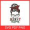 Christmas Messy Bun Vector Svg Merry Christmas Messy Bun Woman Red Bun Svg Green Messy Bun Svg 0