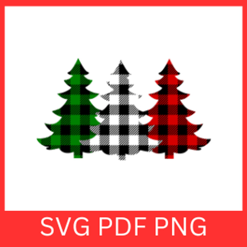 Buffalo Plaid Cheetah Tree Svg Christmas Tree Svg Xmas Tree Svg Plaid Pine Tree Cricut Svg Christma 0