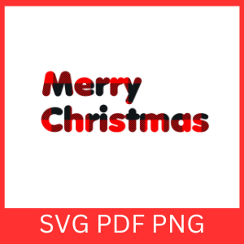 Merry Christmas SVG Merry Christmas Plaid Svg Plaid Svg Christmas Svg Holiday Svg Winter Svg Plaid  0