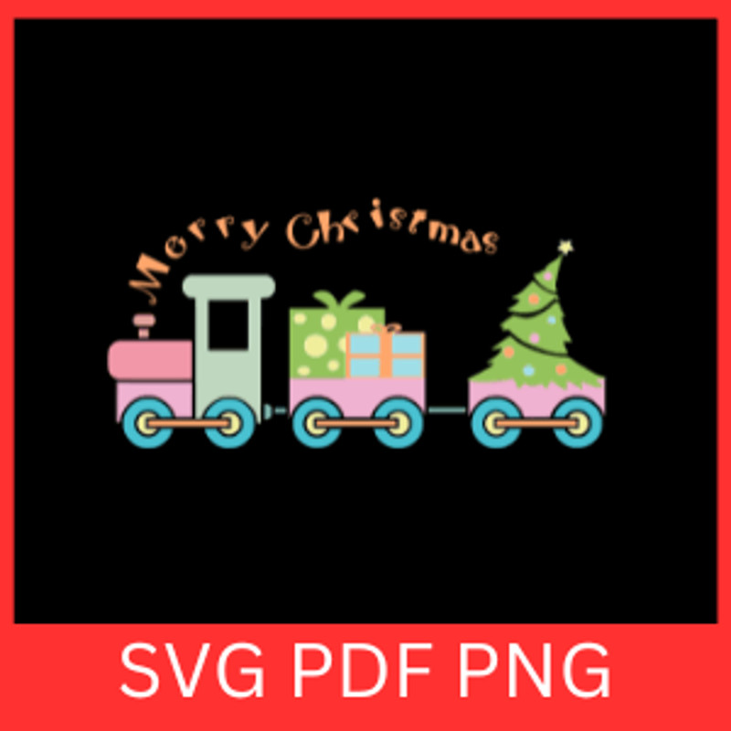Merry Christmas Train Svg Christmas Train Svg Train Svg Christmas Svg Santa Train Svg Polar Express 0